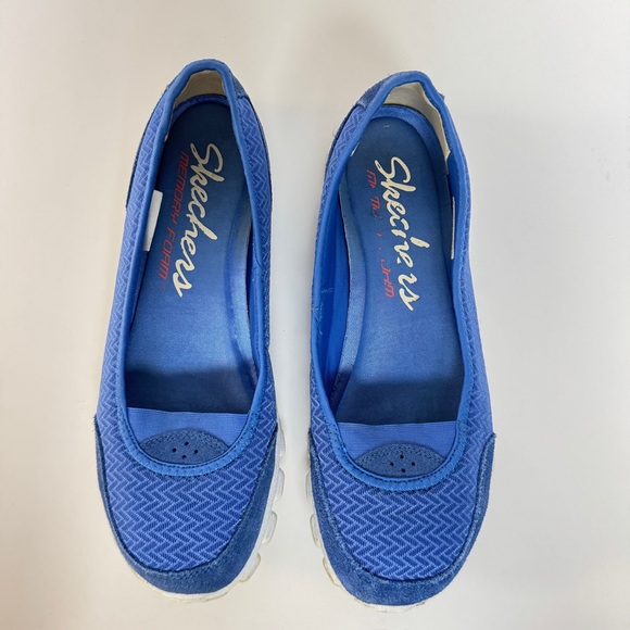 Sketchers Flex Memory Foam Low Profile Walking Shoes Blue US 9 - Picture 2 of 9